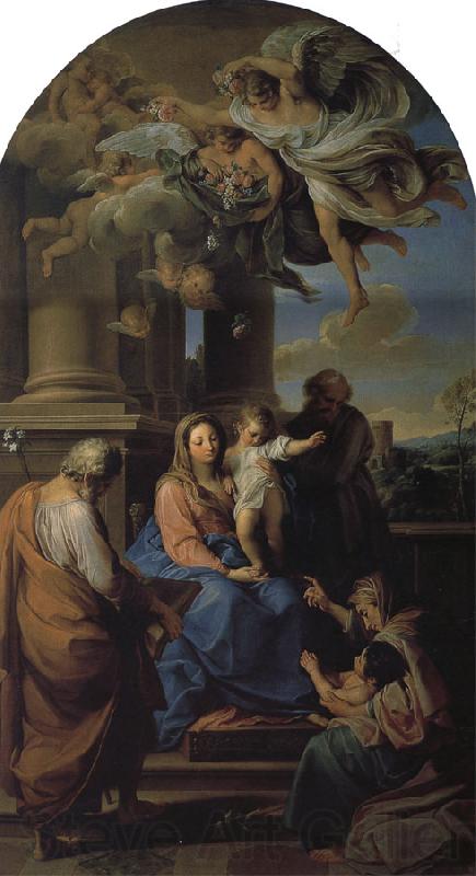 Pompeo Batoni Holy Family with St. Elizabeth, Zechariah, and the infant St. John the Baptist